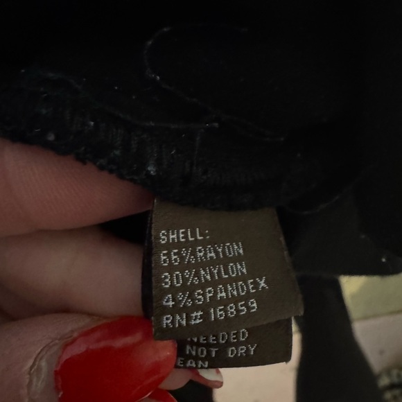 J. McLaughlin Black Tunic Henley Top Oversized Size M Pockets Collared - Picture 5 of 10